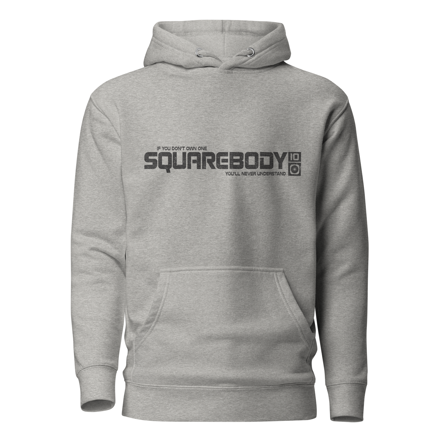 squarebody hoodie back graphic print detail