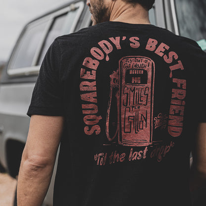 squarebody smiles per gallon shirt lifestyle worn