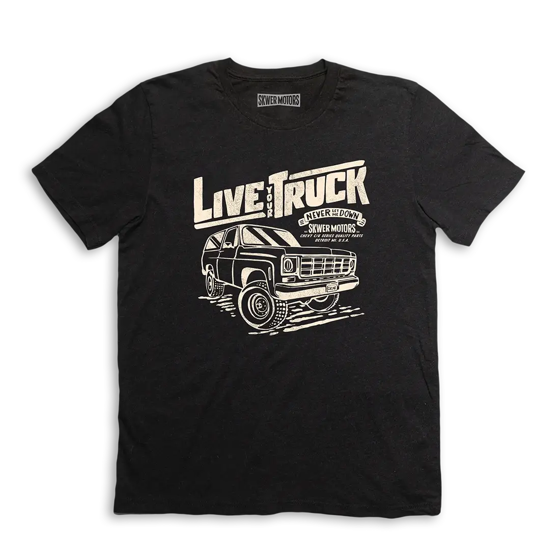 Live your truck Black Tee