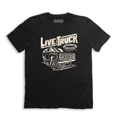 Live your truck Black Tee