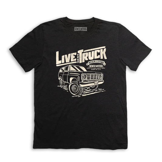 Live your truck Black Tee